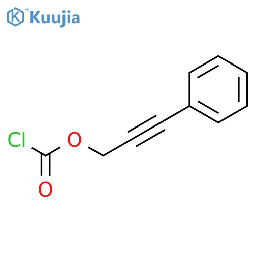 3-phenylprop-2-yn-1-yl chloroformate structure