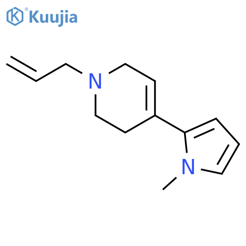 PYRIDINE, 1,2,3,6-TETRAHYDRO-4-(1-METHYL-1H-PYRROL-2-YL)-1-(2-PROPENYL)- structure