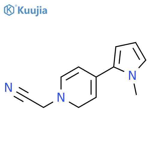 1(2H)-Pyridineacetonitrile, 4-(1-methyl-1H-pyrrol-2-yl)- structure
