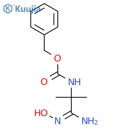 benzyl N-[1-(N-hydroxycarbamimidoyl)-1-methylethyl]carbamate structure