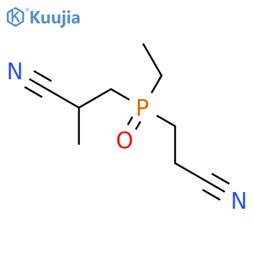 Propanenitrile, 3-[(2-cyanoethyl)ethylphosphinyl]-2-methyl- structure