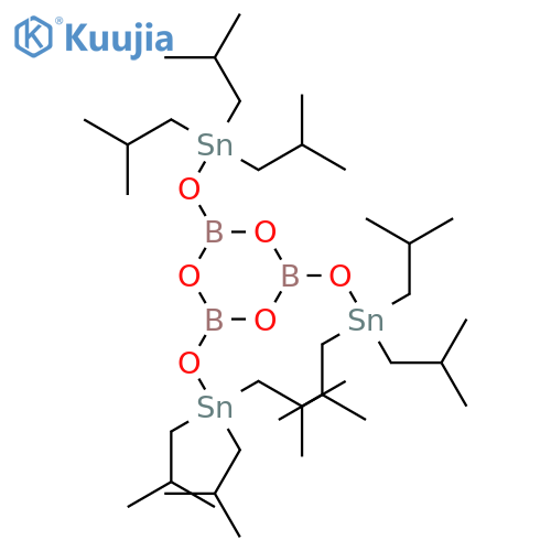 Boroxin,  tris[[tris(2-methylpropyl)stannyl]oxy]-  (9CI) structure