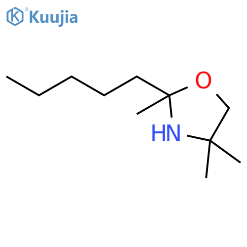 Oxazolidine,2,4,4-trimethyl-2-pentyl- structure