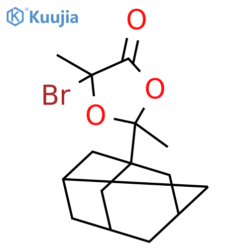 1,3-DIOXOLAN-4-ONE, 5-BROMO-2,5-DIMETHYL-2-TRICYCLO[3.3.1.13,7]DEC-1-YL- structure