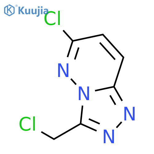 1,2,4-Triazolo[4,3-b]pyridazine, 6-chloro-3-(chloromethyl)- structure