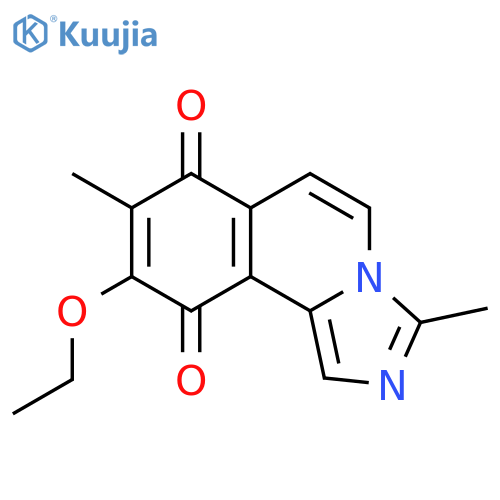 Imidazo[5,1-a]isoquinoline-7,10-dione, 9-ethoxy-3,8-dimethyl- structure