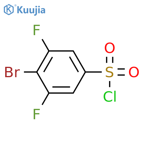 4-Bromo-3,5-difluorobenzene-1-sulfonyl chloride structure