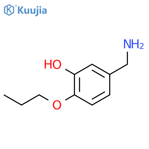 Phenol, 5-(aminomethyl)-2-propoxy- structure