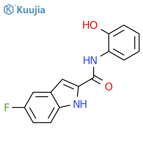 1H-Indole-2-carboxamide, 5-fluoro-N-(2-hydroxyphenyl)- structure