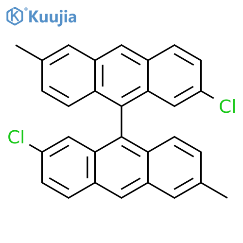9,9'-Bianthracene, 2,2'-dichloro-6,6'-dimethyl- structure