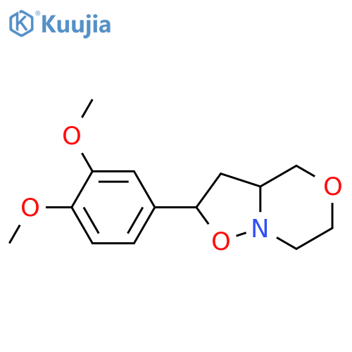 ISOXAZOLO[3,2-C][1,4]OXAZINE, 2-(3,4-DIMETHOXYPHENYL)HEXAHYDRO- structure