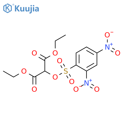 PROPANEDIOIC ACID, [[(2,4-DINITROPHENYL)SULFONYL]OXY]-, DIETHYL ESTER structure