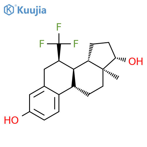 Estra-1,3,5(10)-triene-3,17-diol, 7-(trifluoromethyl)-, (7a,17b)- structure