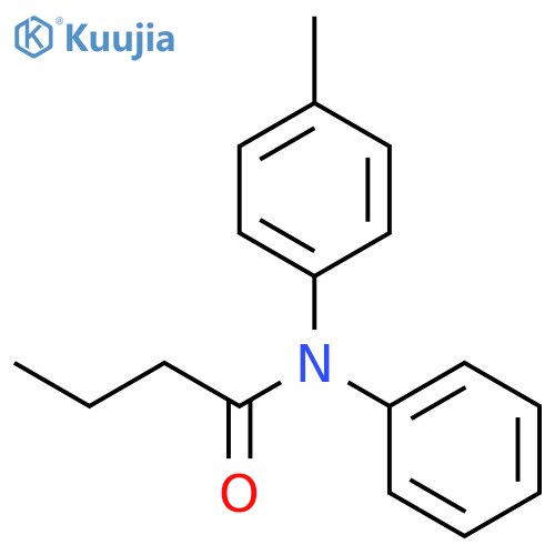 Butanamide, N-(4-methylphenyl)-N-phenyl- structure