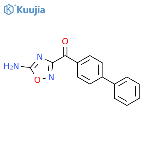 (5-amino-1,2,4-oxadiazol-3-yl)(biphenyl-4-yl)methanone structure