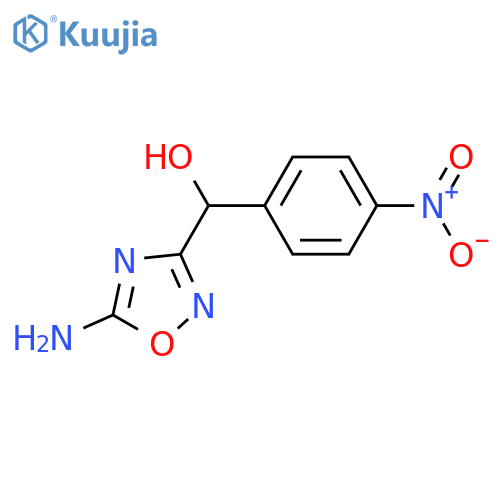 (5-amino-1,2,4-oxadiazol-3-yl)(4-nitrophenyl)methanol structure