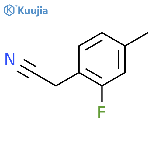 2-(2-fluoro-4-methylphenyl)acetonitrile structure