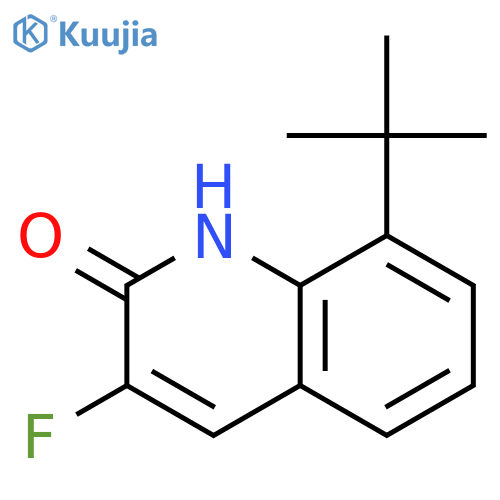 8-TERT-BUTYL-3-FLUORO-2-HYDROXYQUINOLINE structure
