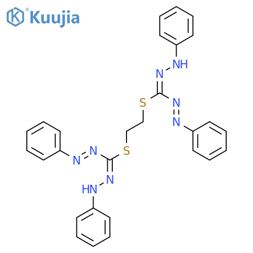2-[(e)-n'-anilino-n-phenyliminocarbamimidoyl]sulfanylethyl N'-anilino-n-phenyliminocarbamimidothioate structure