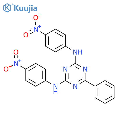 1,3,5-Triazine-2,4-diamine, N,N'-bis(4-nitrophenyl)-6-phenyl- structure