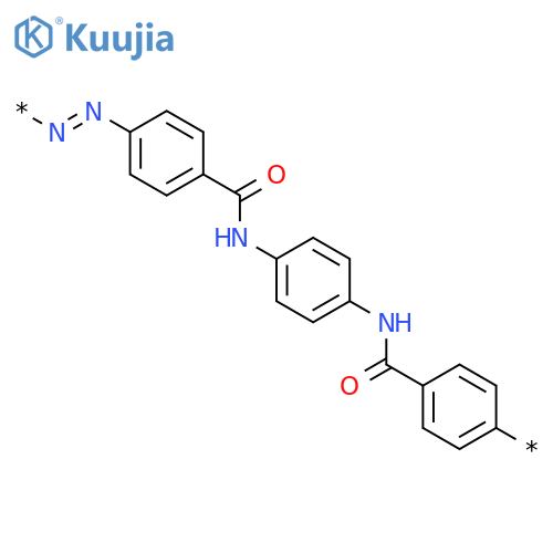 Poly(azo-1,4-phenylenecarbonylimino-1,4-phenyleneiminocarbonyl-1,4-phenylene) structure