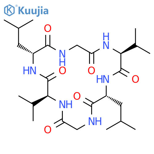 CYCLO(GLYCYL-L-VALYL-D-LEUCYLGLYCYL-L-VALYL-D-LEUCYL) structure