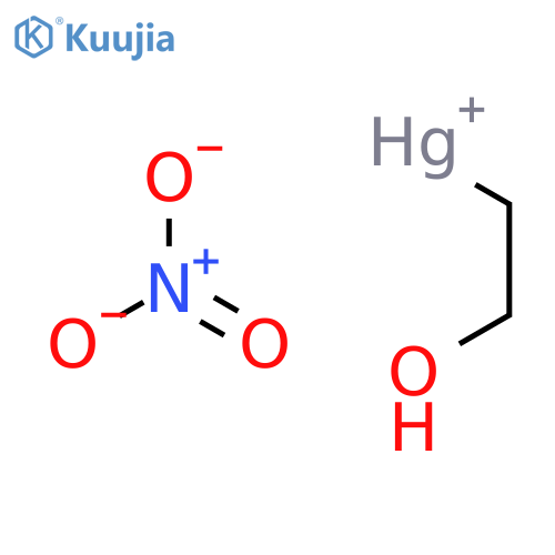 Nitric acid 2-hydroxyethylmercury(II) salt structure