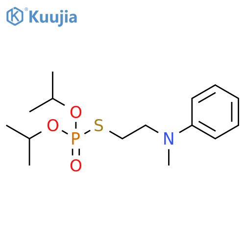 Phosphorothioic acid, O,O-bis(1-methylethyl) S-[2-(methylphenylamino)ethyl] ester structure