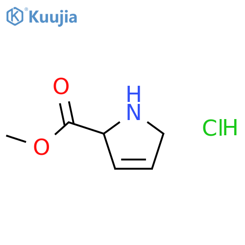 methyl 2,5-dihydro-1H-pyrrole-2-carboxylate hydrochloride structure