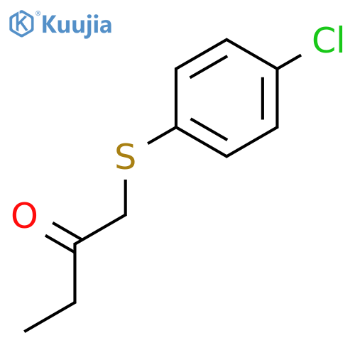 1-(4-chlorophenyl)sulfanylbutan-2-one structure