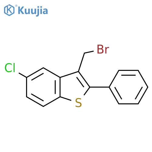 BENZO[B]THIOPHENE, 3-(BROMOMETHYL)-5-CHLORO-2-PHENYL- structure