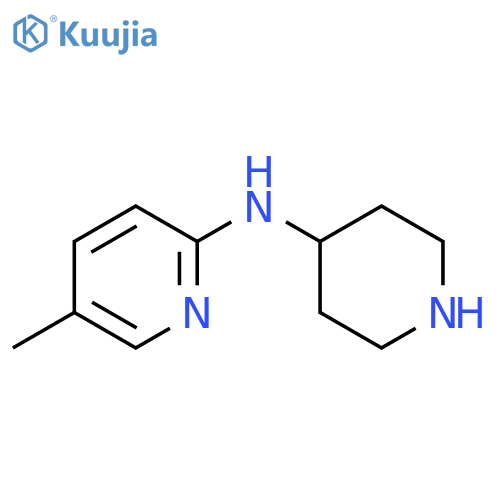 5-methyl-N-(piperidin-4-yl)pyridin-2-amine structure