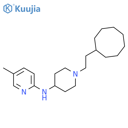 2-PYRIDINAMINE, N-[1-(2-CYCLOOCTYLETHYL)-4-PIPERIDINYL]-5-METHYL- structure