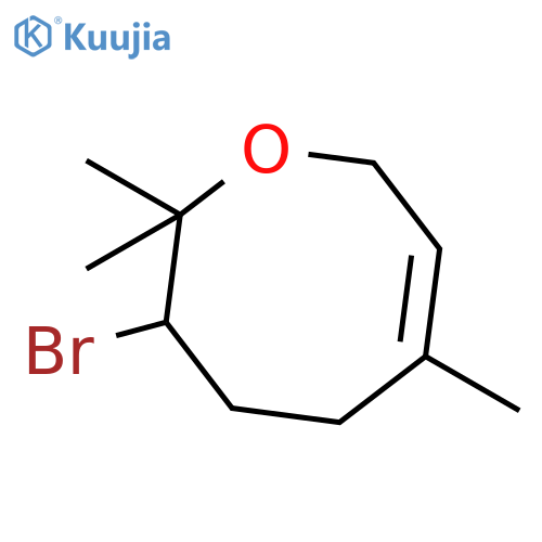2H-OXOCIN, 3-BROMO-3,4,5,8-TETRAHYDRO-2,2,6-TRIMETHYL- structure