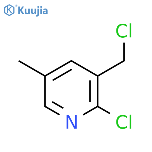 2-Chloro-3-(chloromethyl)-5-methylpyridine structure