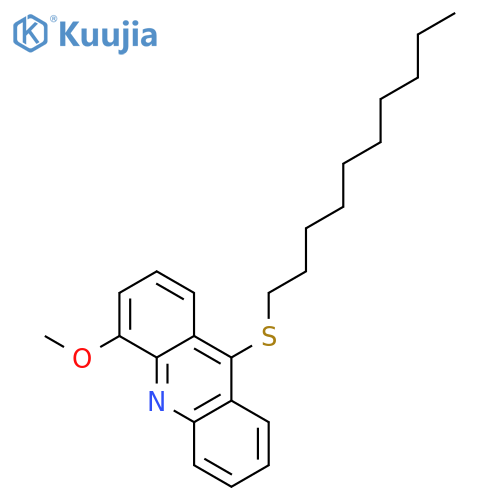 Acridine, 9-(decylthio)-4-methoxy- structure