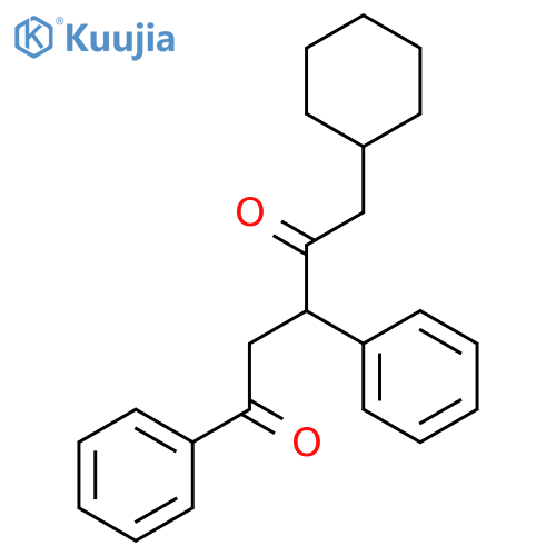 1,4-PENTANEDIONE, 5-CYCLOHEXYL-1,3-DIPHENYL- structure