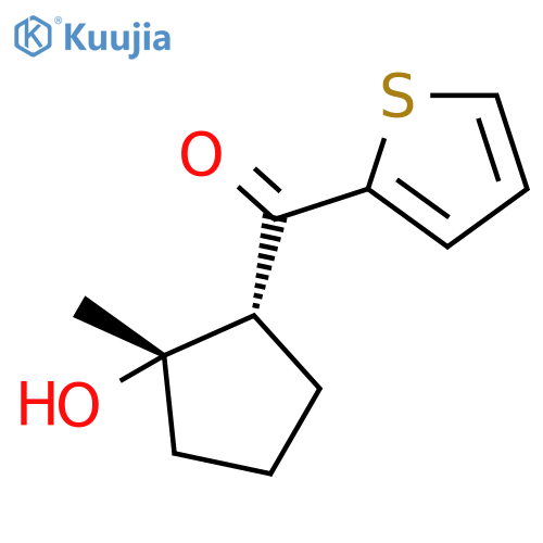 Methanone, [(1R,2S)-2-hydroxy-2-methylcyclopentyl]-2-thienyl-, rel- structure