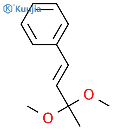 Benzene, [(1E)-3,3-dimethoxy-1-butenyl]- structure