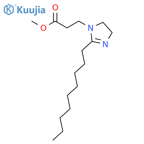 Methyl 3-(2-nonyl-4,5-dihydro-1H-imidazol-1-yl)propanoate structure