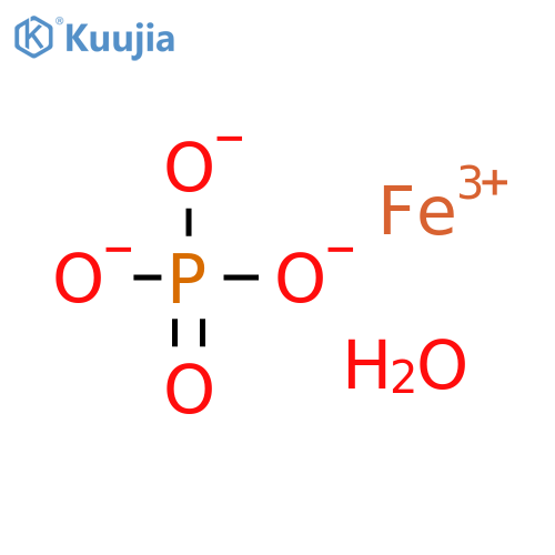 Ferric phosphate hydrate structure
