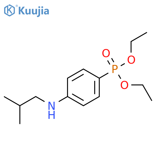 PHOSPHONIC ACID, [4-[(2-METHYLPROPYL)AMINO]PHENYL]-, DIETHYL ESTER structure