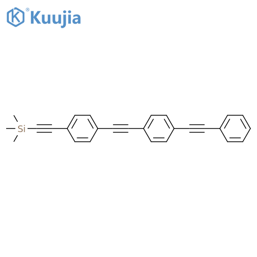 Trimethyl((4-((4-(phenylethynyl)phenyl)-ethynyl)phenyl)ethynyl)silane structure
