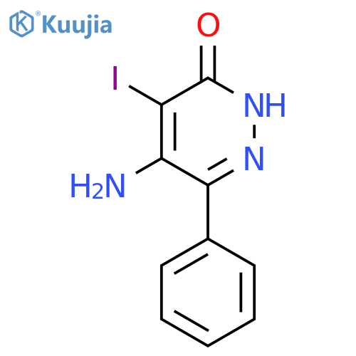 3(2H)-PYRIDAZINONE, 5-AMINO-4-IODO-6-PHENYL- structure