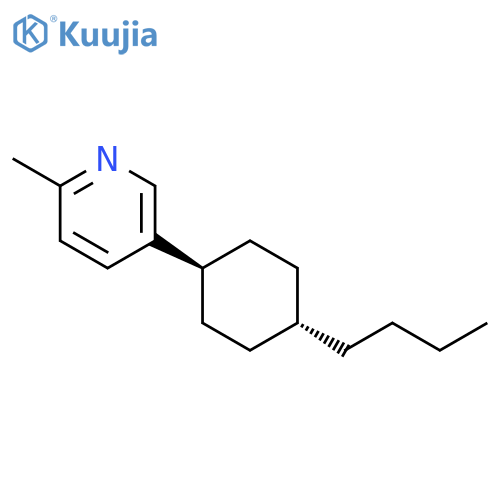 PYRIDINE, 5-(TRANS-4-BUTYLCYCLOHEXYL)-2-METHYL- structure