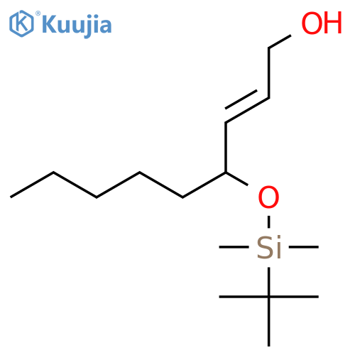 2-Nonen-1-ol, 4-[[(1,1-dimethylethyl)dimethylsilyl]oxy]-, (2E)- structure