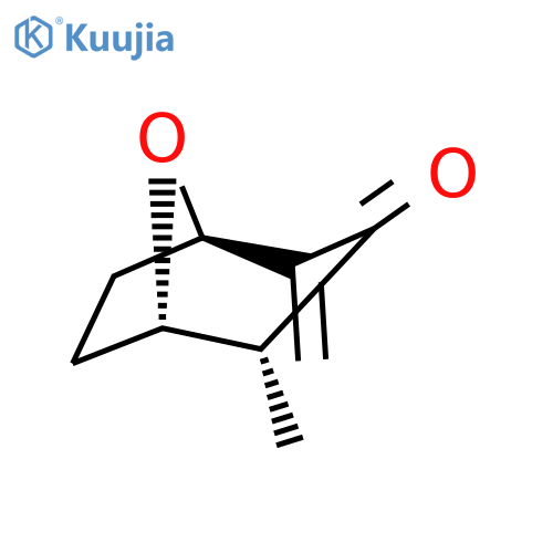 8-Oxabicyclo[3.2.1]octan-3-one, 2-methyl-4-methylene-, (1S,2R,5R)- structure