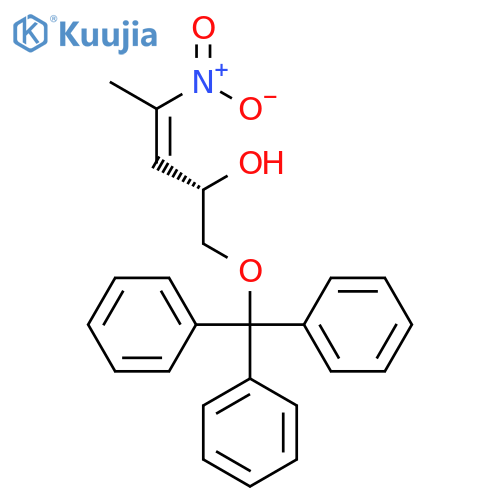3-Penten-2-ol, 4-nitro-1-(triphenylmethoxy)-, (2S,3E)- structure