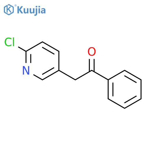 Ethanone, 2-(6-chloro-3-pyridinyl)-1-phenyl- structure