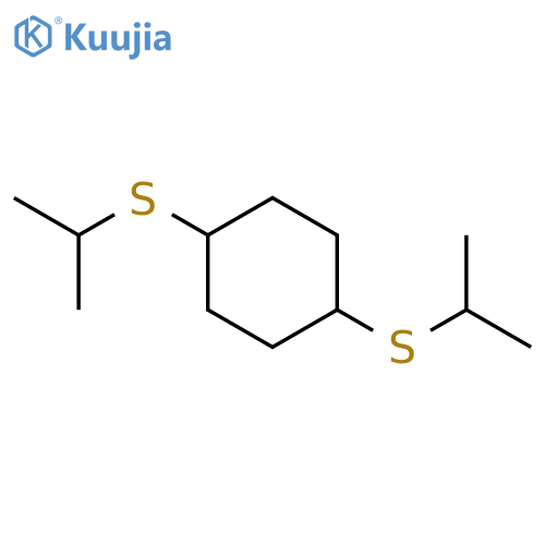 Cyclohexane, 1,4-bis[(1-methylethyl)thio]- structure
